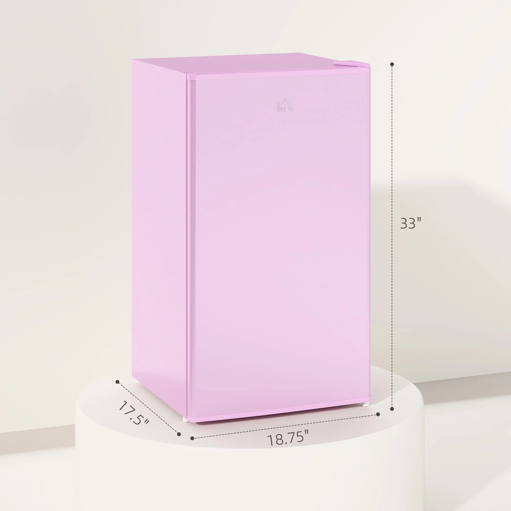HOMCOM Mini-réfrigérateur avec congélateur 90 L, petit réfrigérateur avec thermostat réglable pour chambre