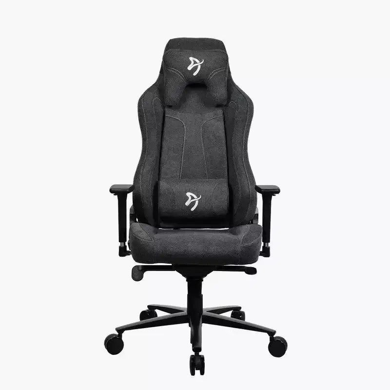 Chaise de bureau et de jeu Arozzi Vernazza en tissu doux avec oreillers de soutien lombaire et cervical souples
