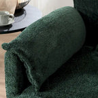 Canapé d'angle modulable trois places surdimensionné et confortable en tissu chenille