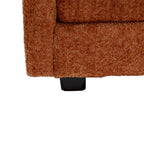 Canapé d'angle modulable trois places surdimensionné et confortable en tissu chenille