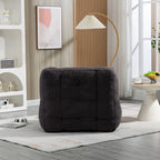 Fauteuil poire Oaks Aura moelleux, canapé paresseux super doux avec mousse à mémoire de forme et ottoman, fauteuil poire d'intérieur moderne