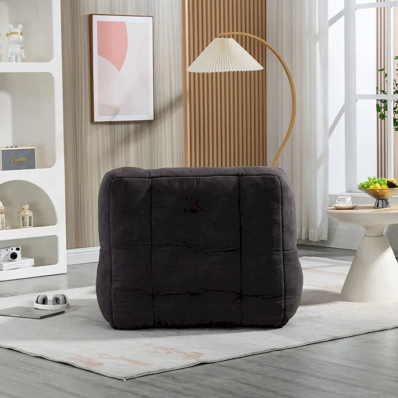 Fauteuil poire Oaks Aura moelleux, canapé paresseux super doux avec mousse à mémoire de forme et ottoman, fauteuil poire d'intérieur moderne