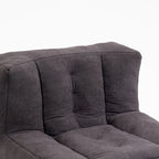 Fauteuil poire Oaks Aura moelleux, canapé paresseux super doux avec mousse à mémoire de forme et ottoman, fauteuil poire d'intérieur moderne