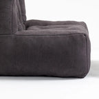 Fauteuil poire Oaks Aura moelleux, canapé paresseux super doux avec mousse à mémoire de forme et ottoman, fauteuil poire d'intérieur moderne