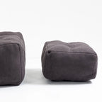 Fauteuil poire Oaks Aura moelleux, canapé paresseux super doux avec mousse à mémoire de forme et ottoman, fauteuil poire d'intérieur moderne