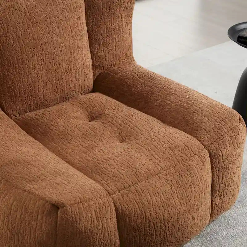 Fauteuil poire Oaks Aura moelleux, canapé paresseux super doux avec mousse à mémoire de forme et ottoman, fauteuil poire d'intérieur moderne