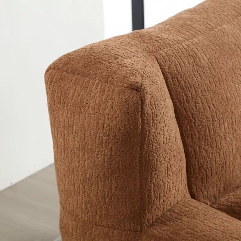 Fauteuil poire Oaks Aura moelleux, canapé paresseux super doux avec mousse à mémoire de forme et ottoman, fauteuil poire d'intérieur moderne