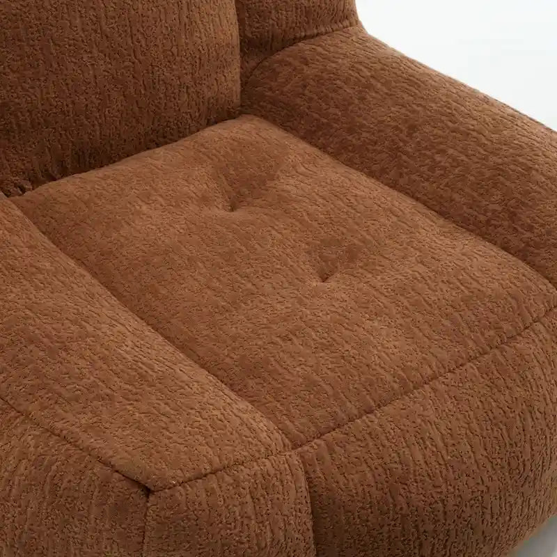 Fauteuil poire Oaks Aura moelleux, canapé paresseux super doux avec mousse à mémoire de forme et ottoman, fauteuil poire d'intérieur moderne