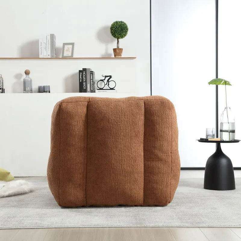 Fauteuil poire Oaks Aura moelleux, canapé paresseux super doux avec mousse à mémoire de forme et ottoman, fauteuil poire d'intérieur moderne