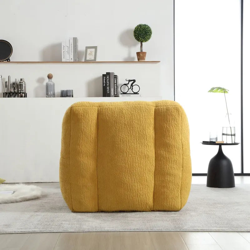 Fauteuil poire Oaks Aura moelleux, canapé paresseux super doux avec mousse à mémoire de forme et ottoman, fauteuil poire d'intérieur moderne