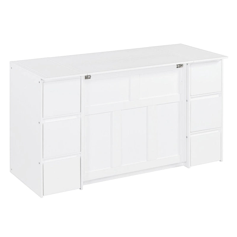 Lit escamotable grand format avec tiroirs
