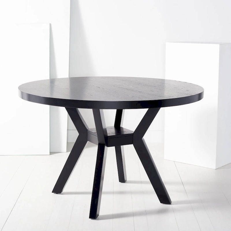 Table à manger ronde en bois Orestilla SAFAVIEH Couture - 48Wx48Dx30H