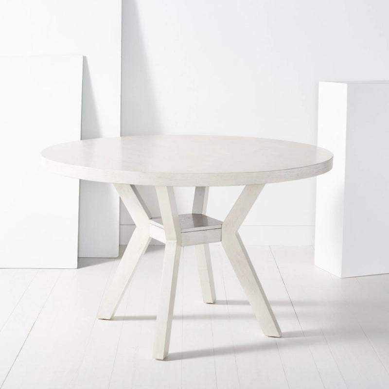 Table à manger ronde en bois Orestilla SAFAVIEH Couture - 48Wx48Dx30H