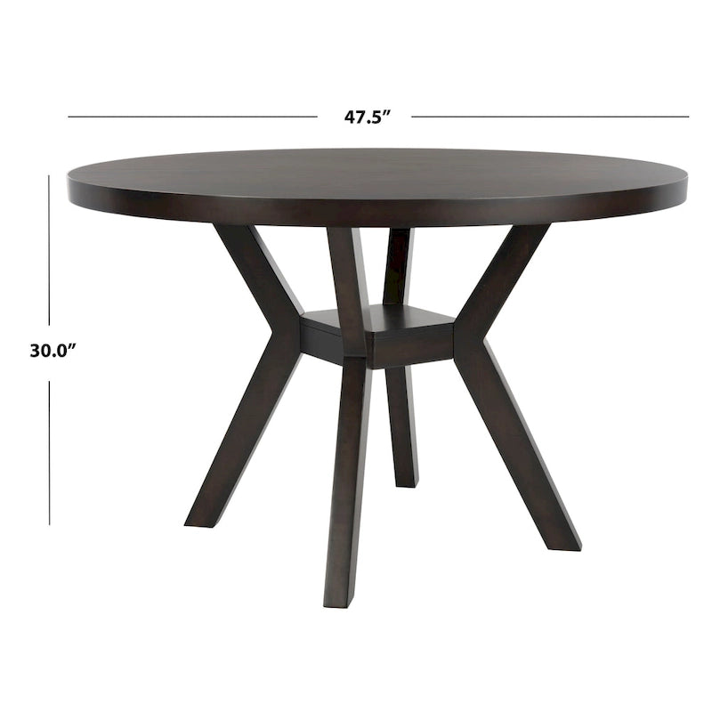 Table à manger ronde en bois Orestilla SAFAVIEH Couture - 48Wx48Dx30H