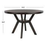 Table à manger ronde en bois Orestilla SAFAVIEH Couture - 48Wx48Dx30H