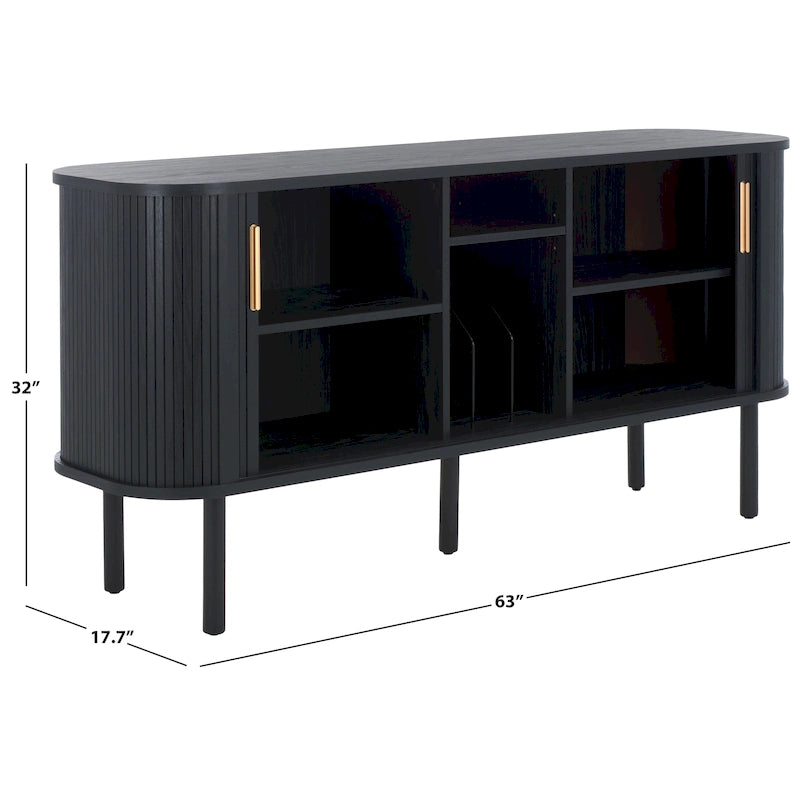 Buffet/Meuble TV Tealla 2 portes tambour SAFAVIEH Home. - 63Lx18Px32H