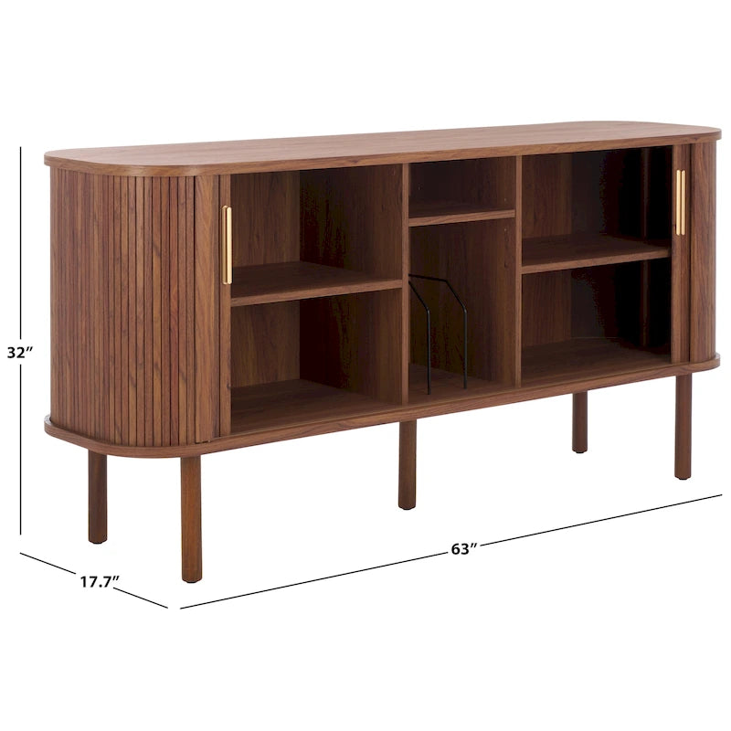 Buffet/Meuble TV Tealla 2 portes tambour SAFAVIEH Home. - 63Lx18Px32H