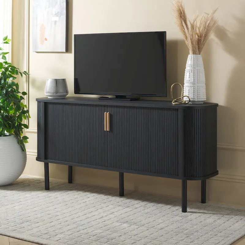 Buffet/Meuble TV Tealla 2 portes tambour SAFAVIEH Home. - 63Lx18Px32H