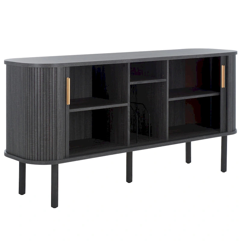 Buffet/Meuble TV Tealla 2 portes tambour SAFAVIEH Home. - 63Lx18Px32H