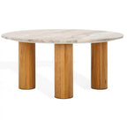 Table basse ronde en marbre Tylee SAFAVIEH Couture - 36Wx36Dx16H