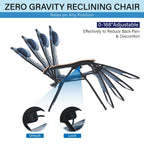 Fauteuil de relaxation zéro gravité XL surdimensionné et rembourré, avec accoudoirs plus larges, inclinable et porte-gobelet - N/A