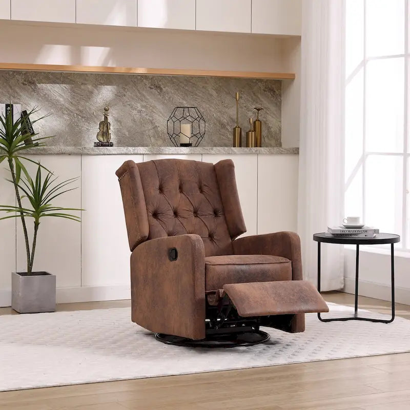 Fauteuil de relaxation multi-vitesses, rotatif à 360 degrés, avec fonction de bascule