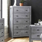 Commode 5 tiroirs en bois massif Montauk de Grain Wood Furniture