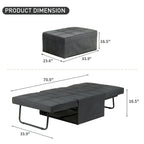 Canapé Convertible Lit Canapé Fauteuil Ottoman Pliant Fauteuils Inclinables pour Salon