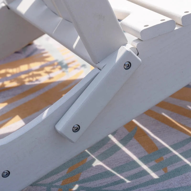 Chaise Adirondack pliable d'extérieur avec porte-gobelet