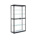 Vitrine contemporaine rectangulaire en verre noir