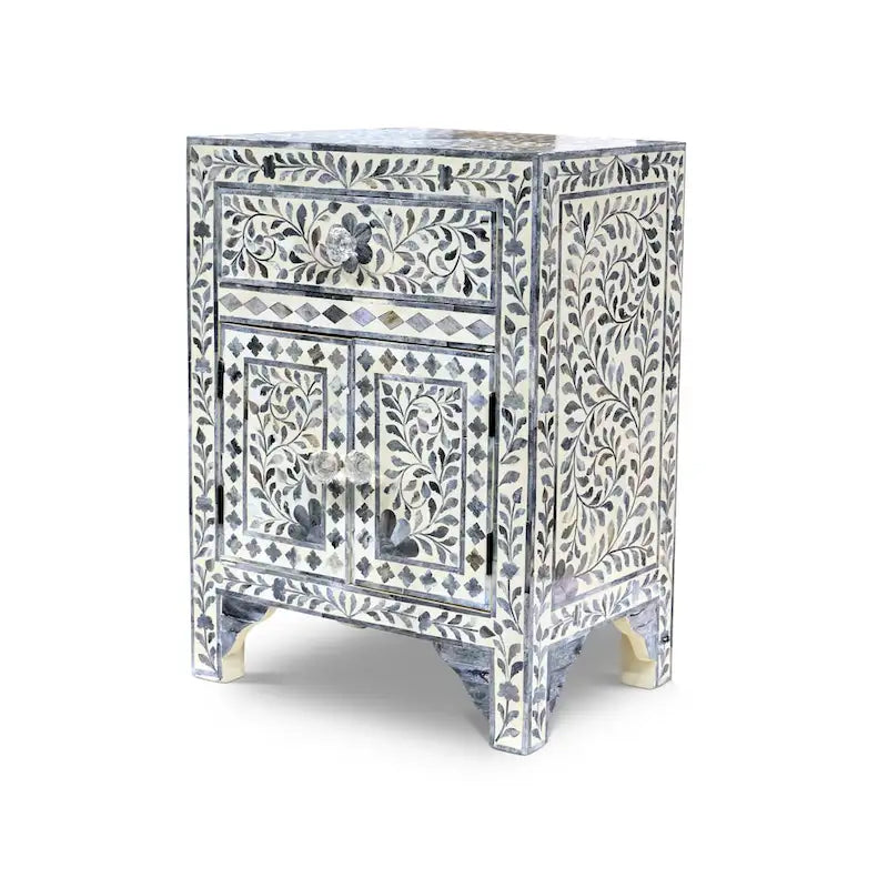 Meuble d'appoint Steve Silver Firoz avec incrustations en os
