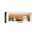 Vaisseliers de cuisine blancs en bois à fixation murale