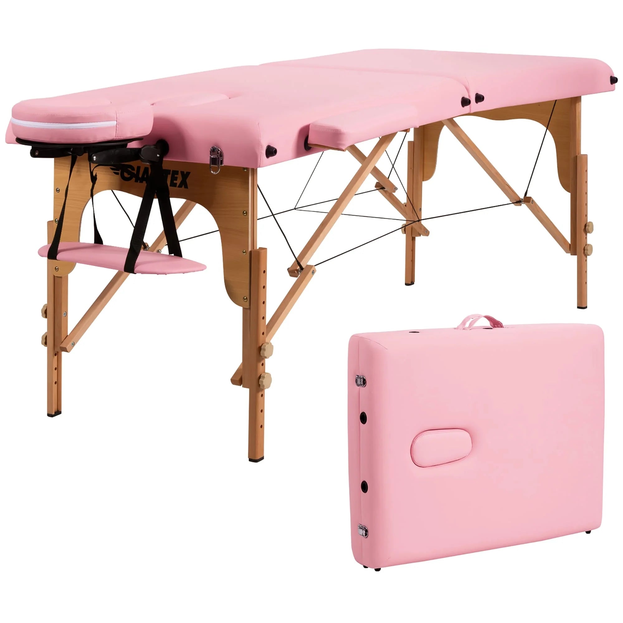 Table de massage portable 84L réglable lit de spa facial tatouage avec sac de transport