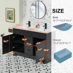 Meuble-lavabo Wavy Line 30/36/48 avec évier et robinet