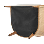 Fauteuil d'appoint en lin Tillman avec rotin