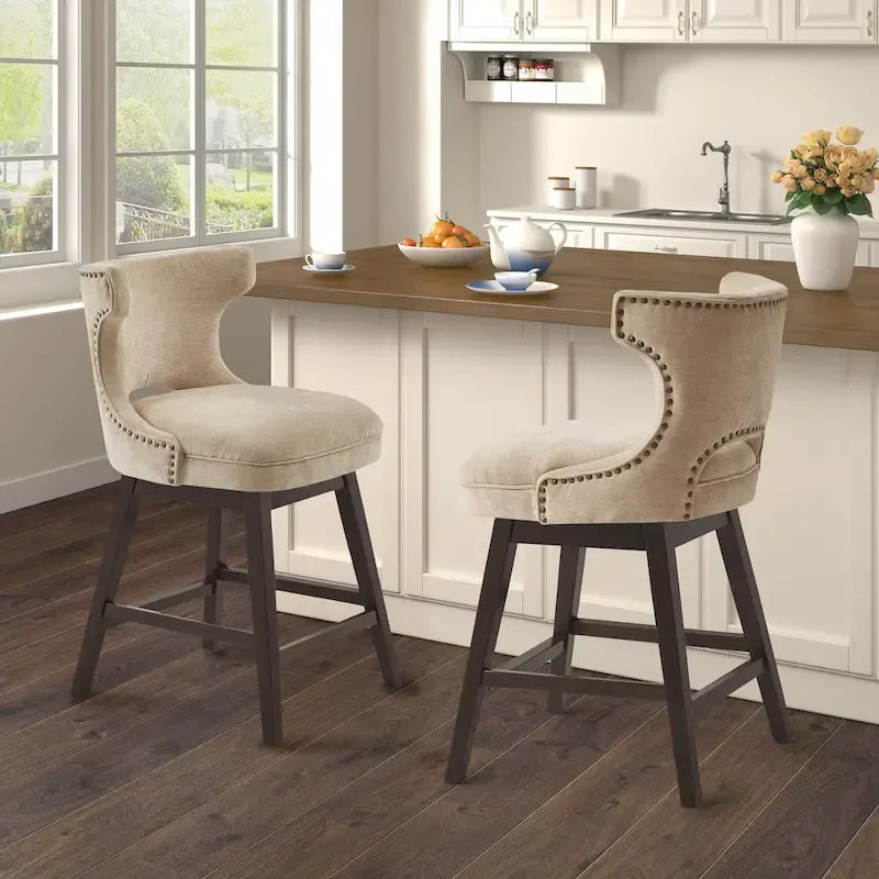 Tabouret de comptoir pivotant à 360 degrés Madison Park Janet
