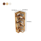 Étagère d'angle en bois manufacturé avec 6 tablettes