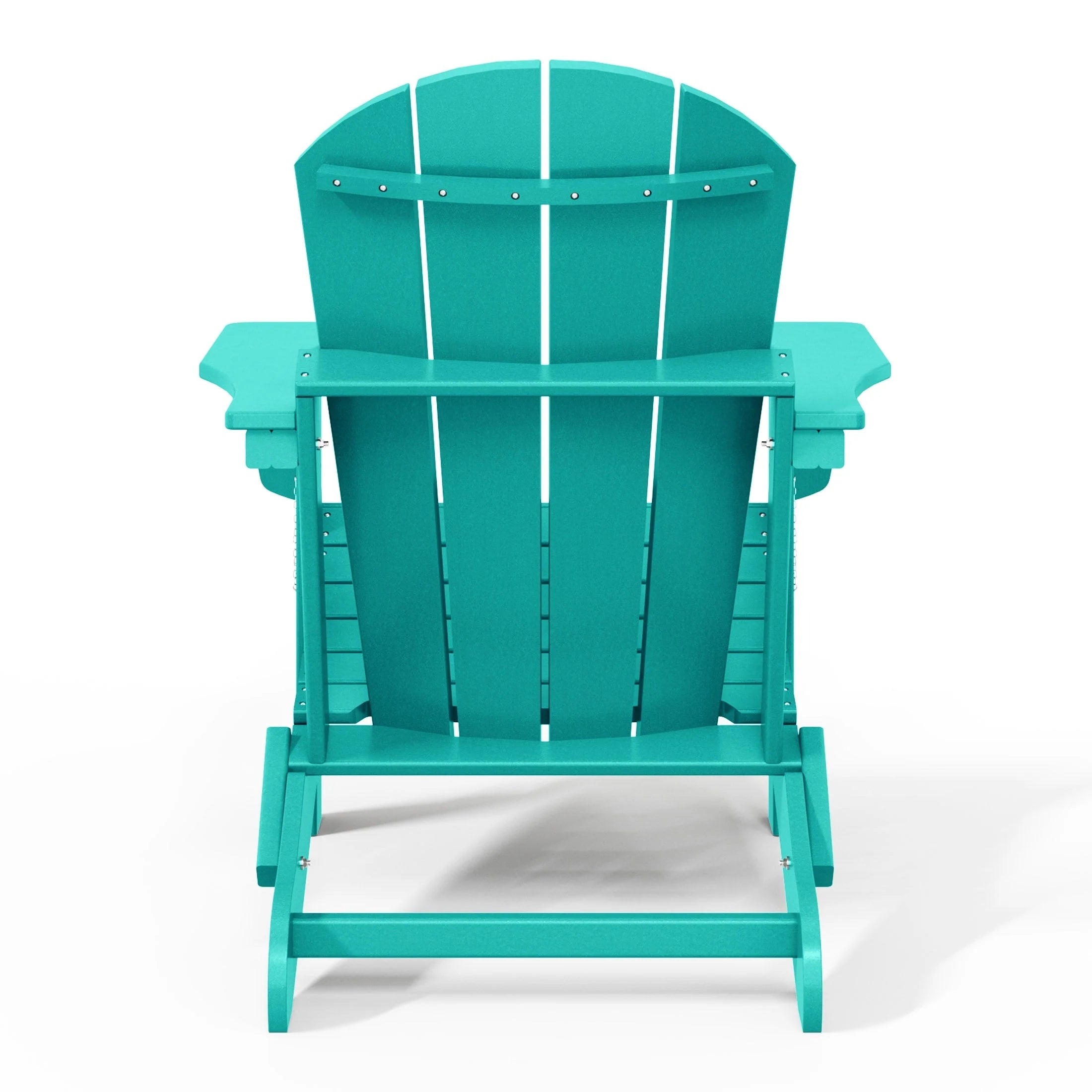 Chaise Adirondack pliante de patio d'extérieur tout temps résistante à la décoloration Polytrends Laguna
