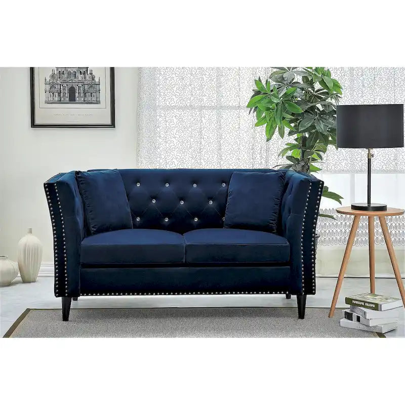 Causeuse en velours Gracewood Hollow Sukikim