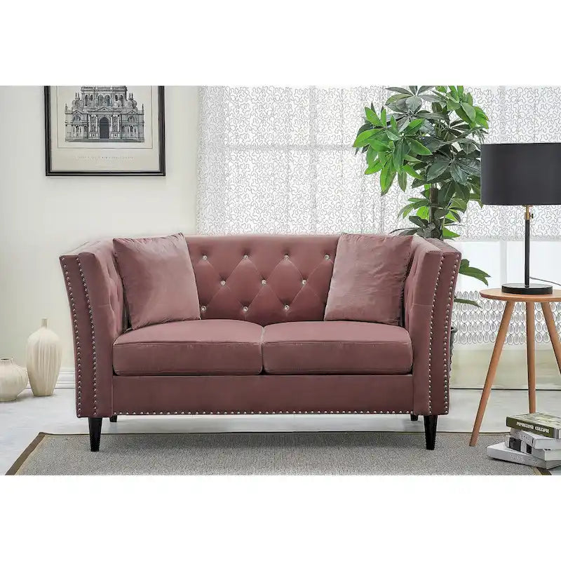 Causeuse en velours Gracewood Hollow Sukikim