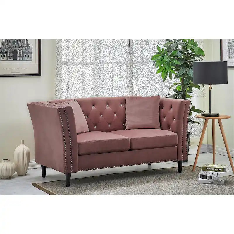 Causeuse en velours Gracewood Hollow Sukikim