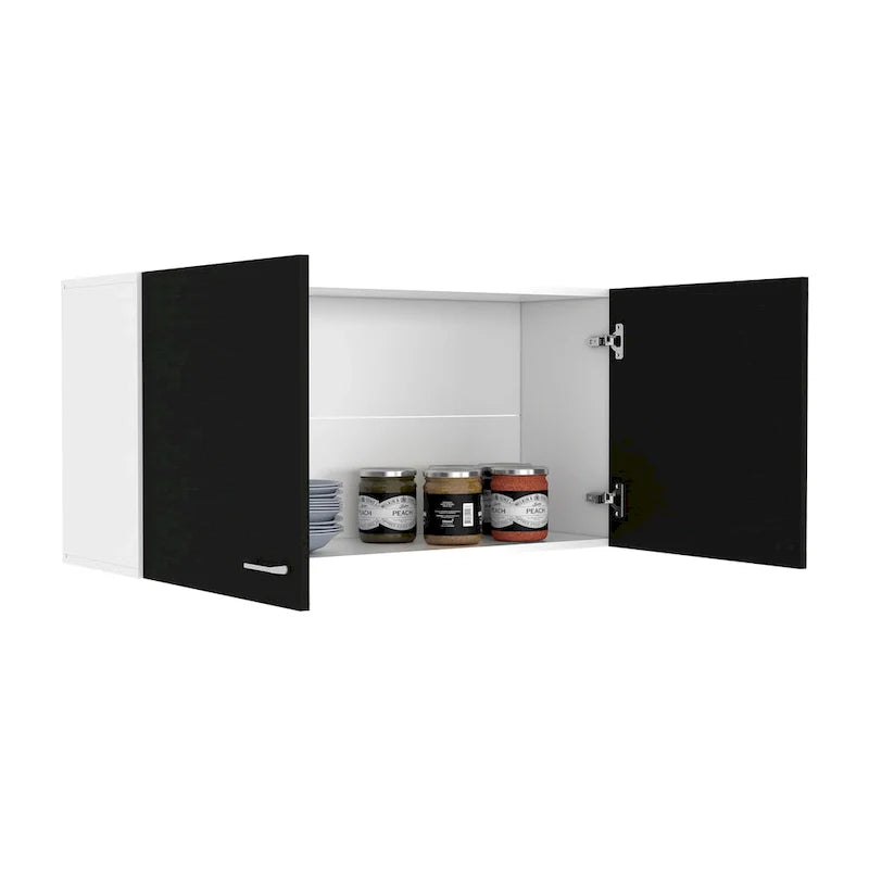 TUHOME Napoles Meuble Haut Mural Double Porte - N/A