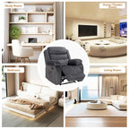 Fauteuil inclinable moelleux avec fonction massage et chauffage