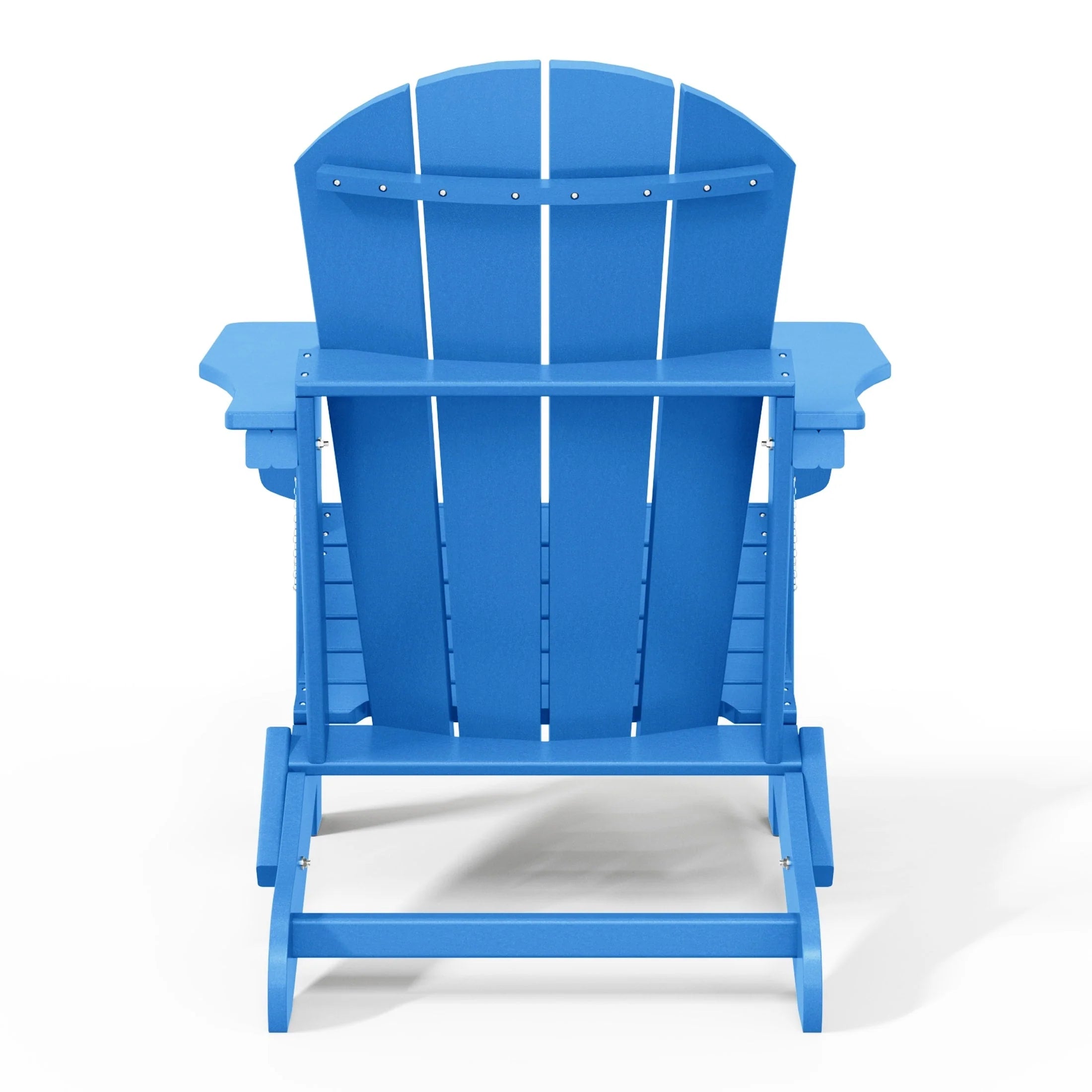 Chaise Adirondack pliante de patio d'extérieur tout temps résistante à la décoloration Polytrends Laguna