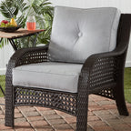 Ensemble de 2 coussins d'extérieur Sunbrella haut de gamme à assise profonde