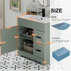 Meuble-lavabo Wavy Line 30/36/48 avec évier et robinet