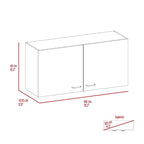 TUHOME Napoles Meuble Haut Mural Double Porte - N/A