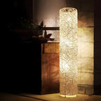 Lampadaire tressé LED à brancher pour salon