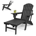 Chaise Adirondack pliante et réglable Vrakae avec repose-pieds