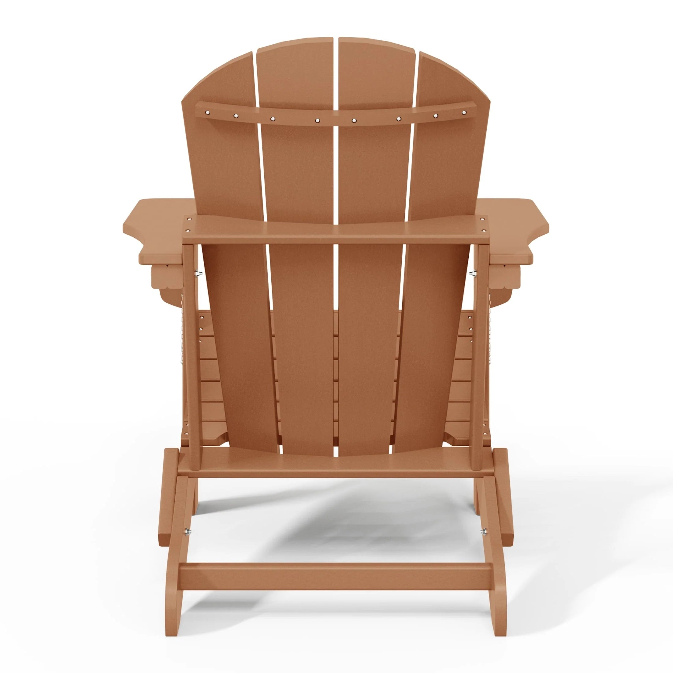 Chaise Adirondack pliante de patio d'extérieur tout temps résistante à la décoloration Polytrends Laguna